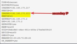 oracle linux add secondary ip