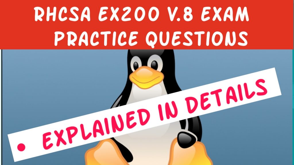 RHCSA 8 ex200 exam practice question