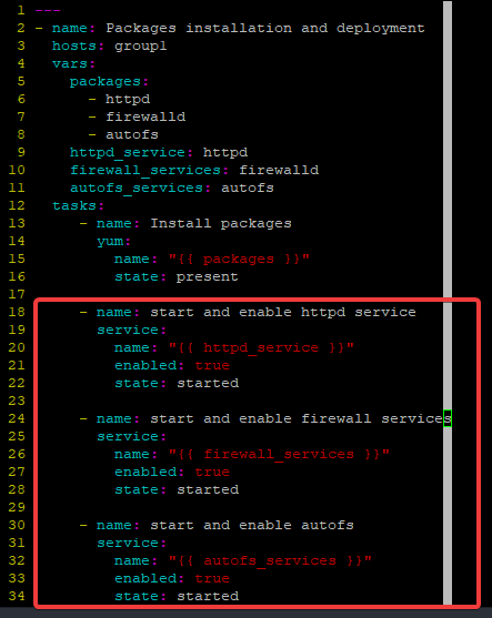 ansible variables