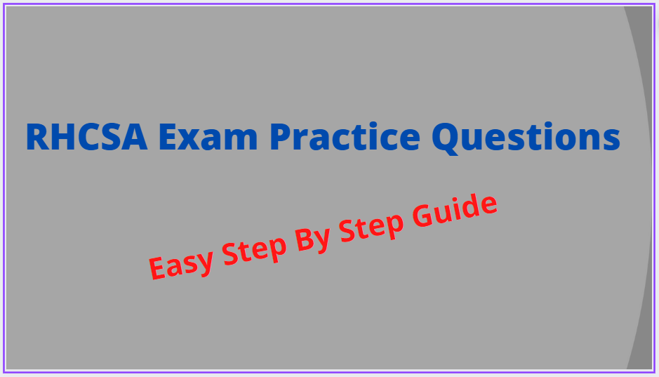 Sample EX200 Questions Answers