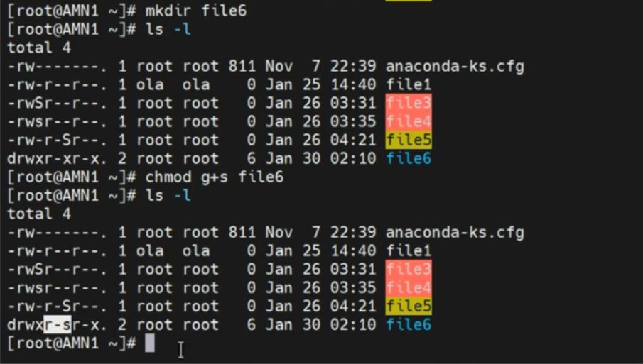 creating a directory and setting SGID for a directory that already has execute permission